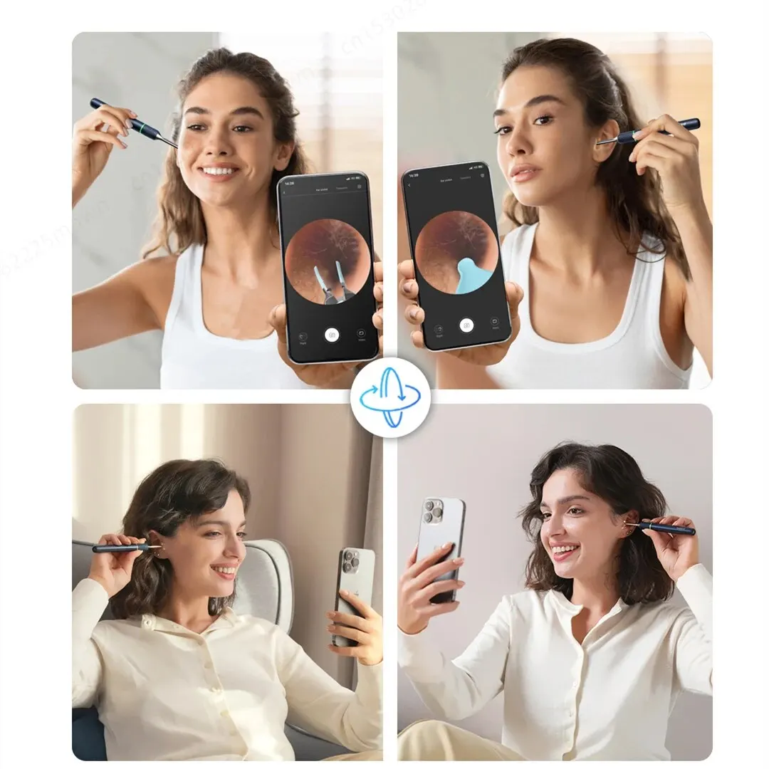 Bebird-limpiador de oídos Note5 Pro, palitos de eliminación de cera Visual para los oídos, pinzas endoscópicas HD 2 en 1, Mini cámara otoscopio para