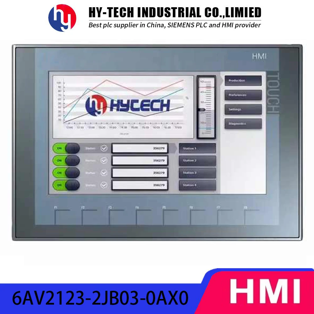 

Программируемый сенсорный экран HMI 8-дюймовый TFT-дисплей с USB-портом для программирования и поддержкой PROFINET для системы управления SCADA