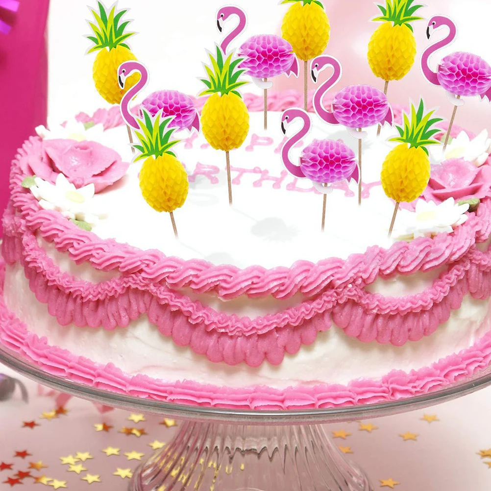 

Flamingo Toppers Pineapple Toppers Hawaii Theme Toppers Beach Theme Topper Cake Topper