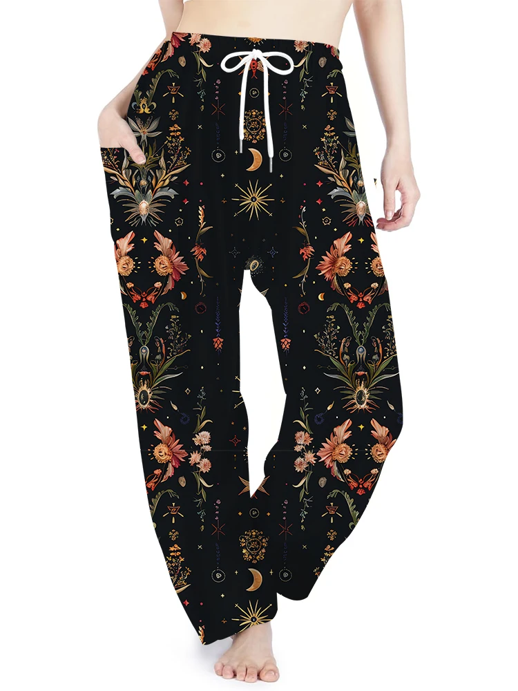 

Avant-garde Flowing Bohemian Festival Summer Long Shorts Casual Fashion Loose Tracksuit Pants Retro Fancy Women's Harem Pants