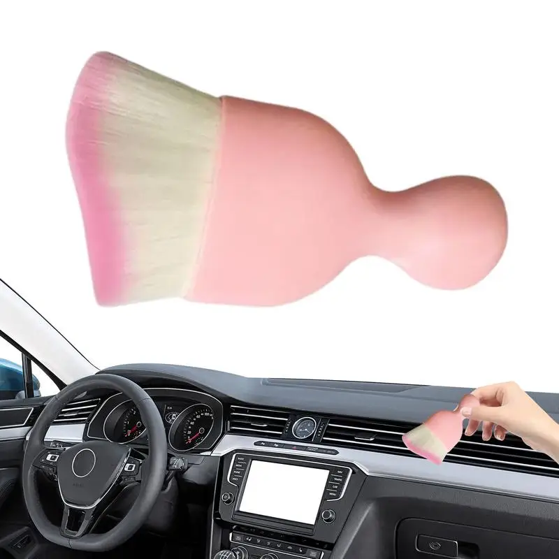 

Car Interior Cleaning Brush Auto Center Console Non-Slip Groove Design with Shell Car Crevice Dust Removal Detail Brushes