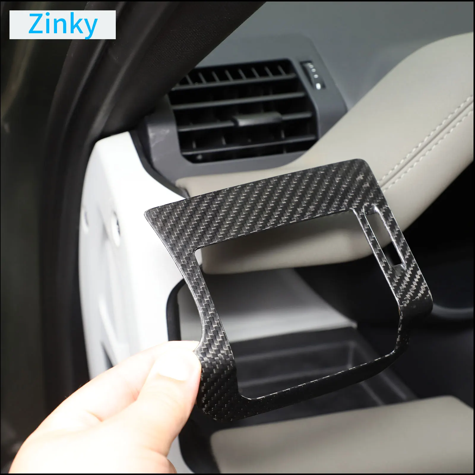 

For Land Rover Defender 90 110 130 2020-2024 Car Side Air Outlet Panel Decorative Cover Real Carbon Fiber Interior Accessories