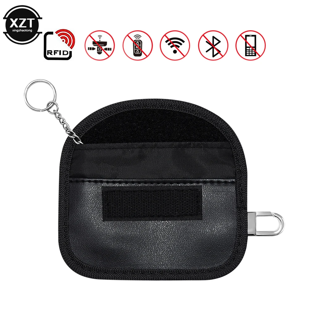 Card Car Keys Case FOB Signal Blocker Bag RFID Shielding Key Credit Card Bags Organizer Privacy Protection Interor Accsessories