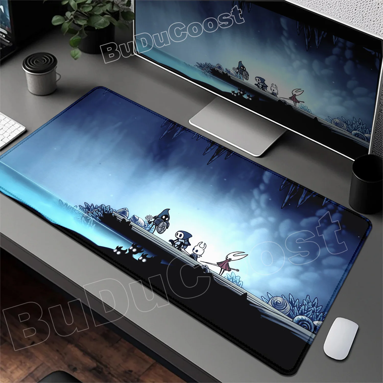 HD الطباعة كول جوفاء فارس Silksong ماوس الوسادة الجدول الحصير الكمبيوتر ماوس شركة كبيرة مكتب حصيرة XXL ألعاب الكمبيوتر الكبيرة ماوس