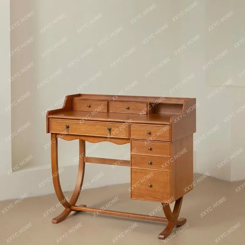 

Q Modern Mirror Dresser Eithe Girl Makeup Luxury Women Wooden Dressing Table Storage White Large Coiffeuse Home Furniture