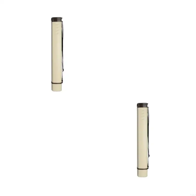Y5LA Expandable Poster Tube with Shoulder Strap Tube with Lid for Art Drawing Storage Length Adjustable 25" to 40''