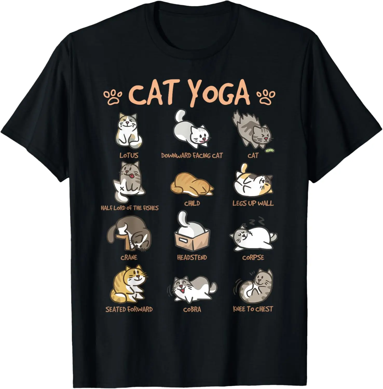 gato-yoga-poses-gatos-praticando-mindfulness-meditacao-gatinho-camiseta