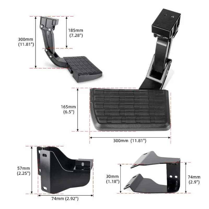 Car modification: Rear bumper retractable tailgate pedal 75312-01A, suitable for Ford F150s aged 15-20
