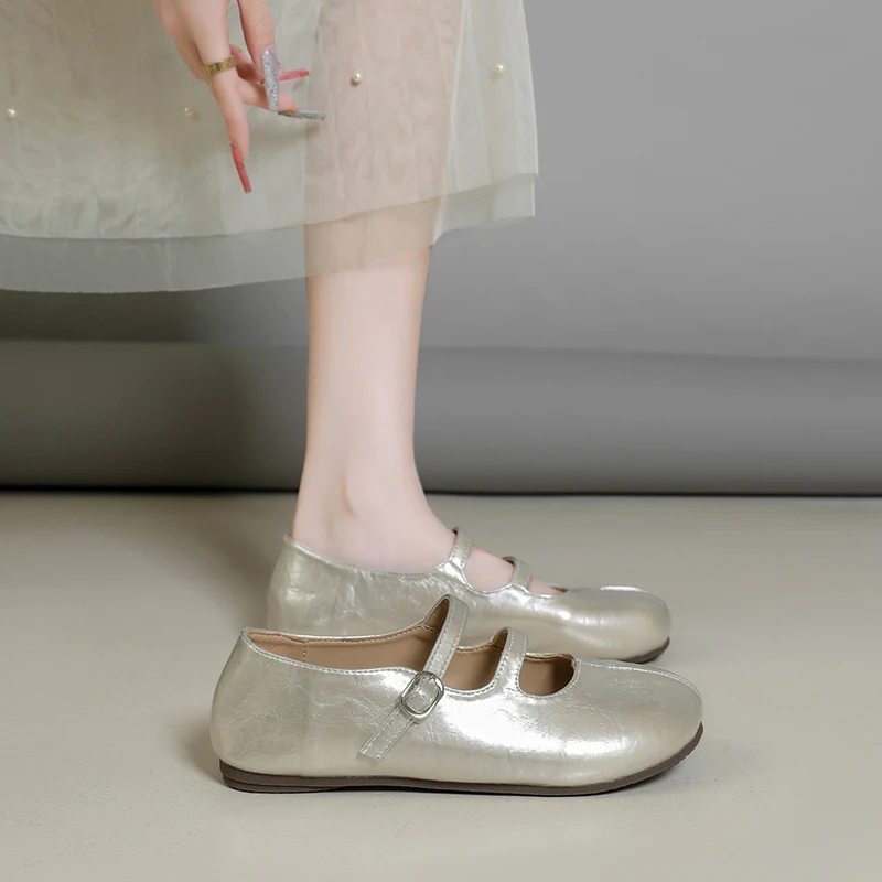 Comfort Elevated Mary Jane Smooth Strap Prevent Soreness, Airflow Upper Wearproof Sole Fit Most Daily Outfit Styles