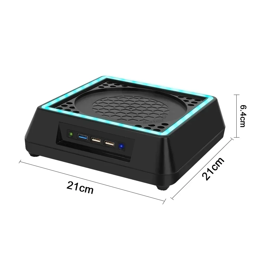 NEW For Xbox Series X XSX Cooling Fan Stand Base 3 Speed Adjustable with LED Light USB Port Bracket Holder For XSX Game Access view 5