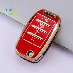 Shell Fob For KIA RIO 3 K2 K3 K4 K5 Sportege Picanto Optima Soul Ceed Sorento Forte Stinger Cerato TPU Car Flip Key Case Cover