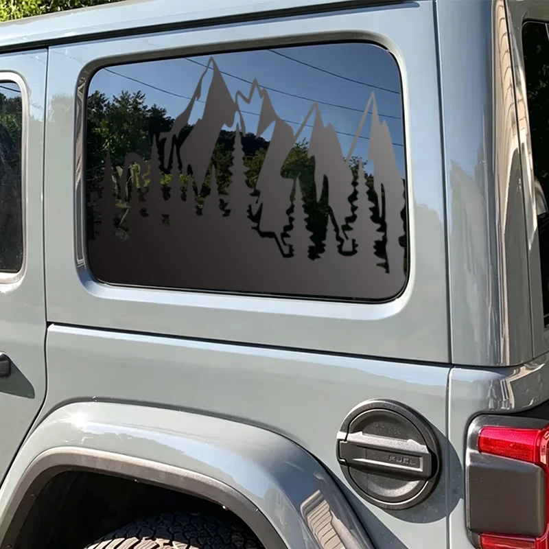 Universal Mountain Forest Car Sticker for Triangular Window Decoration All Vehicles Accessories PVC Waterproof Vinyl Decals