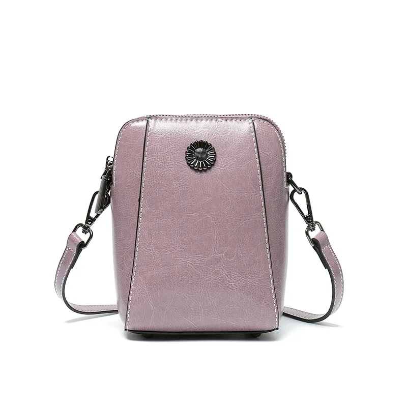 Imagem -06 - Bolsa de Couro Versátil para Mulheres Bolsa Pequena Bolsa Crossbody Simples Bolso para Celular Feminino Pendulares Verão