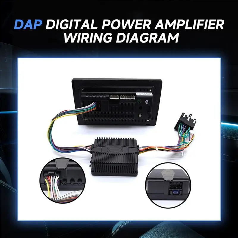 M93K-Car Audio Amplifier 9-16V DAP Sound Equalizer DSP Amplifier Box Hifi Sound DAP Chip DAP Sound Processor For Car Radio
