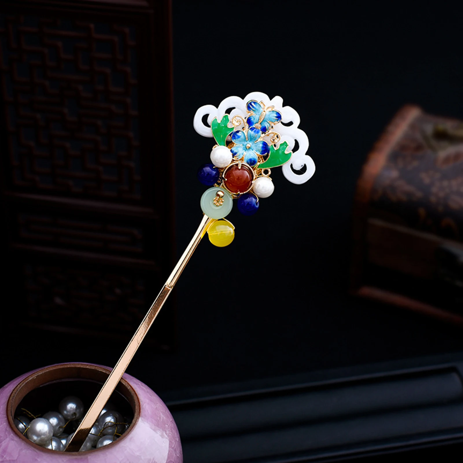 Female Ethnic Style Fringe Hairpin Handmade Women DIY Accessory Decorations for Friends Girlfriend Wife Novel Gift