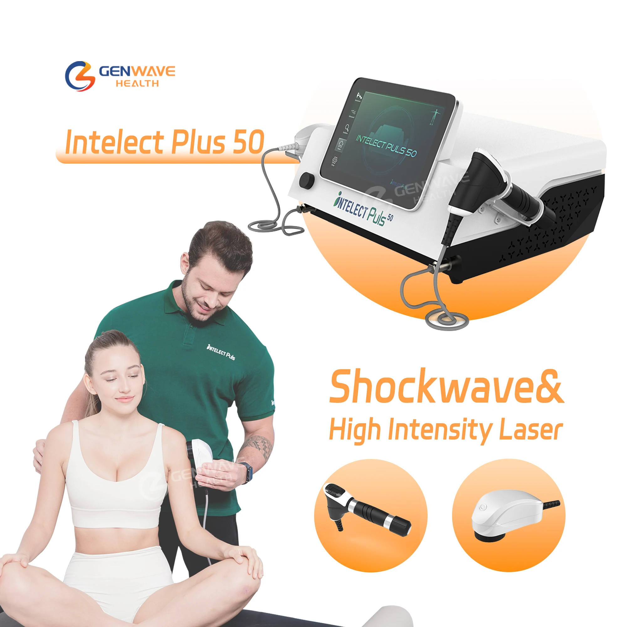 Intelect Puls 50 Ultrasound Therapy Combo High Intensity Shockwave For Rehibilitaion Physiotherapy Machine