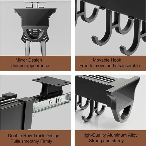 Imagen 2 del producto ZEXEF-organizador de estante de almacenamiento extraíble para ollas y sartenes, armario de cocina, casillero de ollas push-pull, organizador de cocina