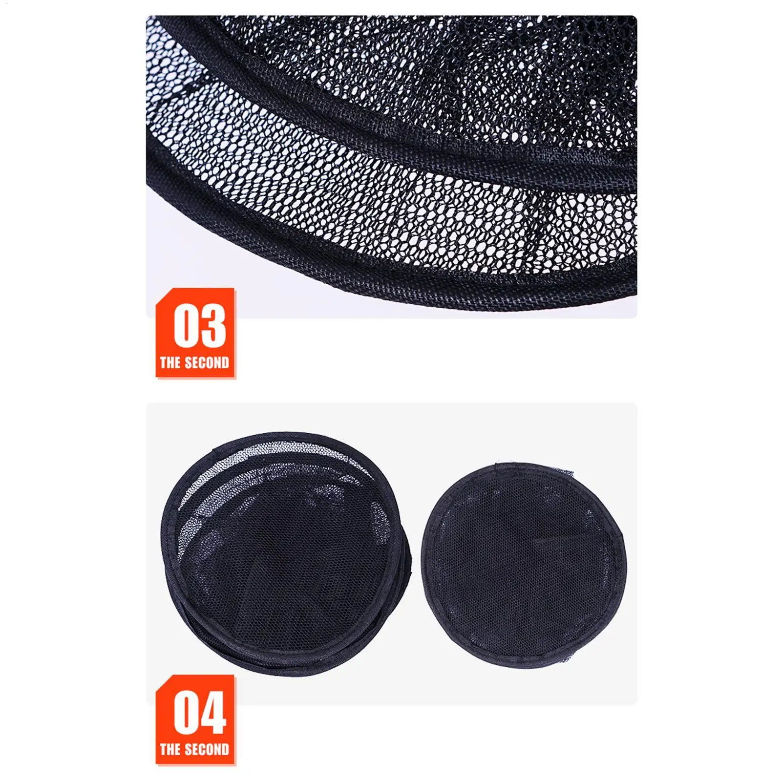 مصيدة سمك جديدة محمولة قابلة للطي، سلة شبكية عائمة متعددة الاستخدام لأسماك جراد البحر، مثالية للتخييم والمشي لمسافات طويلة وصيد الأسماك في الشاطئ