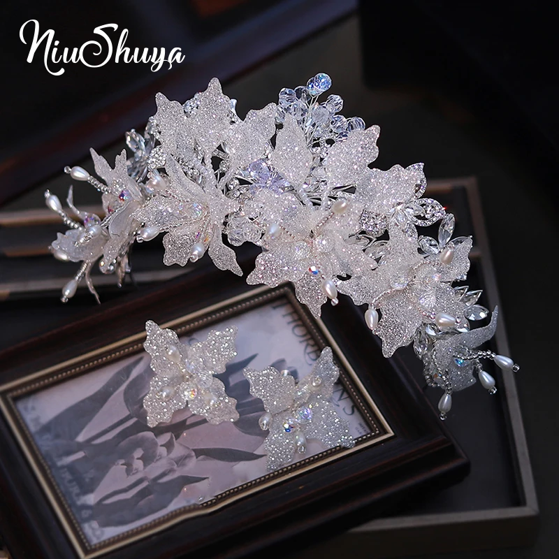 NiuShuya New Luxury Sparkling Bride Hair Crown Princess Wedding Dress Birthday Headpiece Accessories