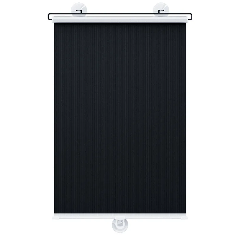 Telescopic Car Full Blackout Sunshade Curtain with Suction Cup Home Nail-free Privacy Roller Shade Heat-Insulating Curtain