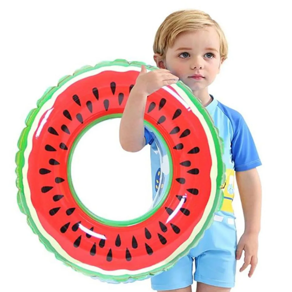 Watermelon Inflatable Pool Float Circle Swimming Ring for Kids Adults Giant Swimming Float Air Mattress Beach Party Pool Toys