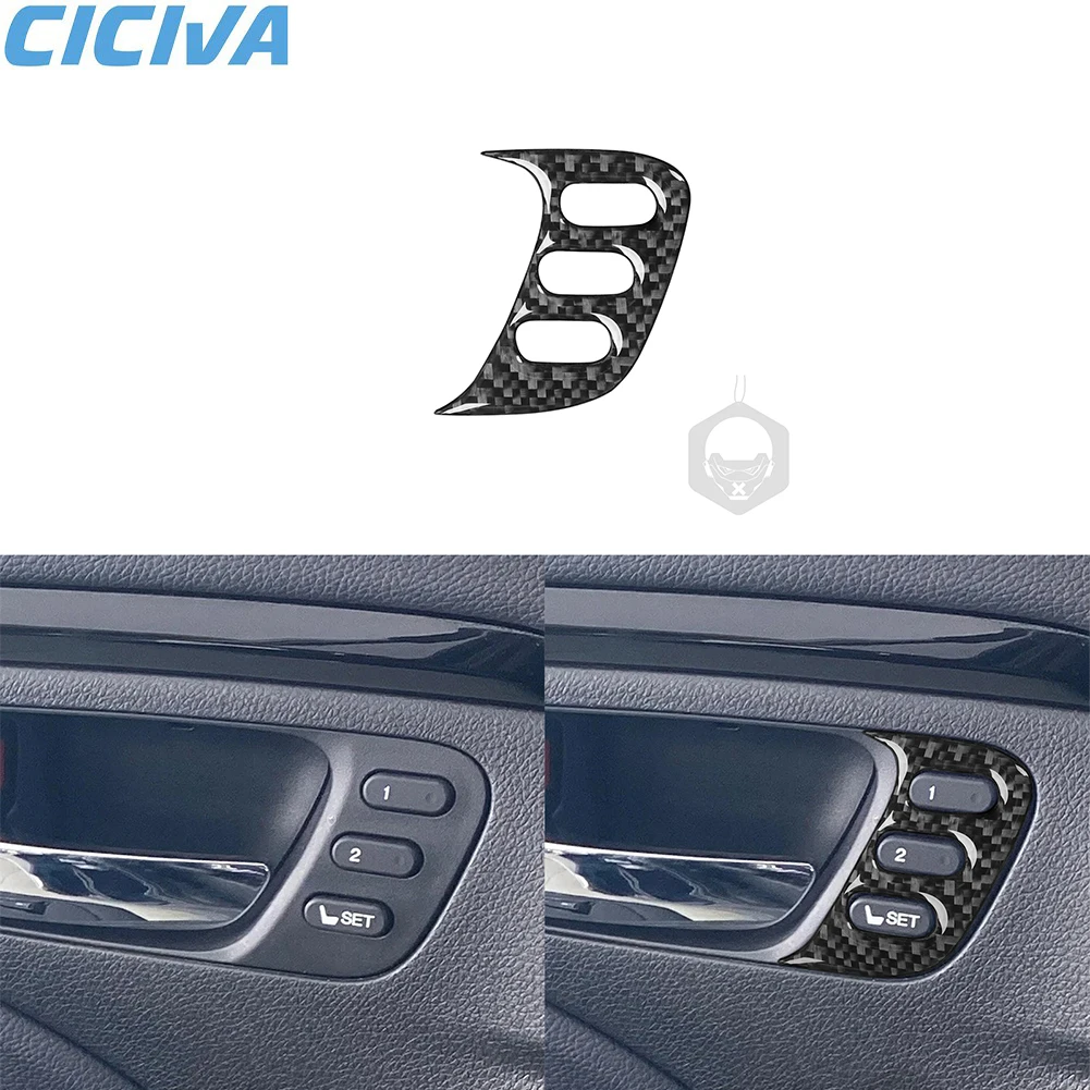 

For Honda Passport 2019-2023 Accessories Carbon Fiber Automobile Interior Driver's Door Handle Panel Decorative Sticker