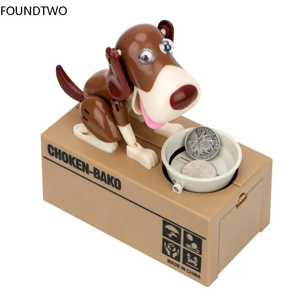 

Electronic Piggy Bank Money Box Automated Cartoon Robotic Dog Steal Children's Coin Saving Banks Plastic Kids Gift Home Decor