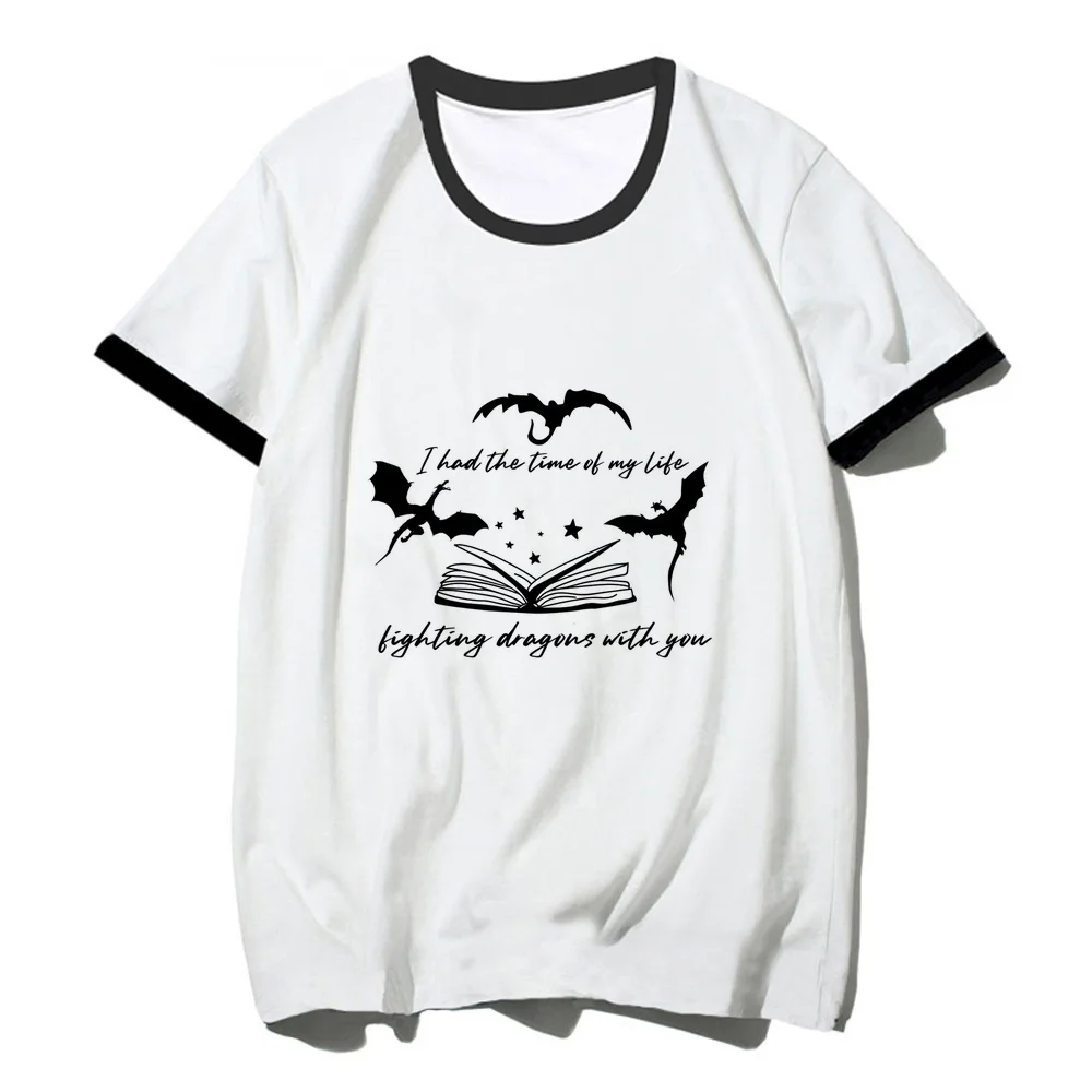 Fourth Wing top tees femme summer emo y2k tshirt emo 2000s y2k