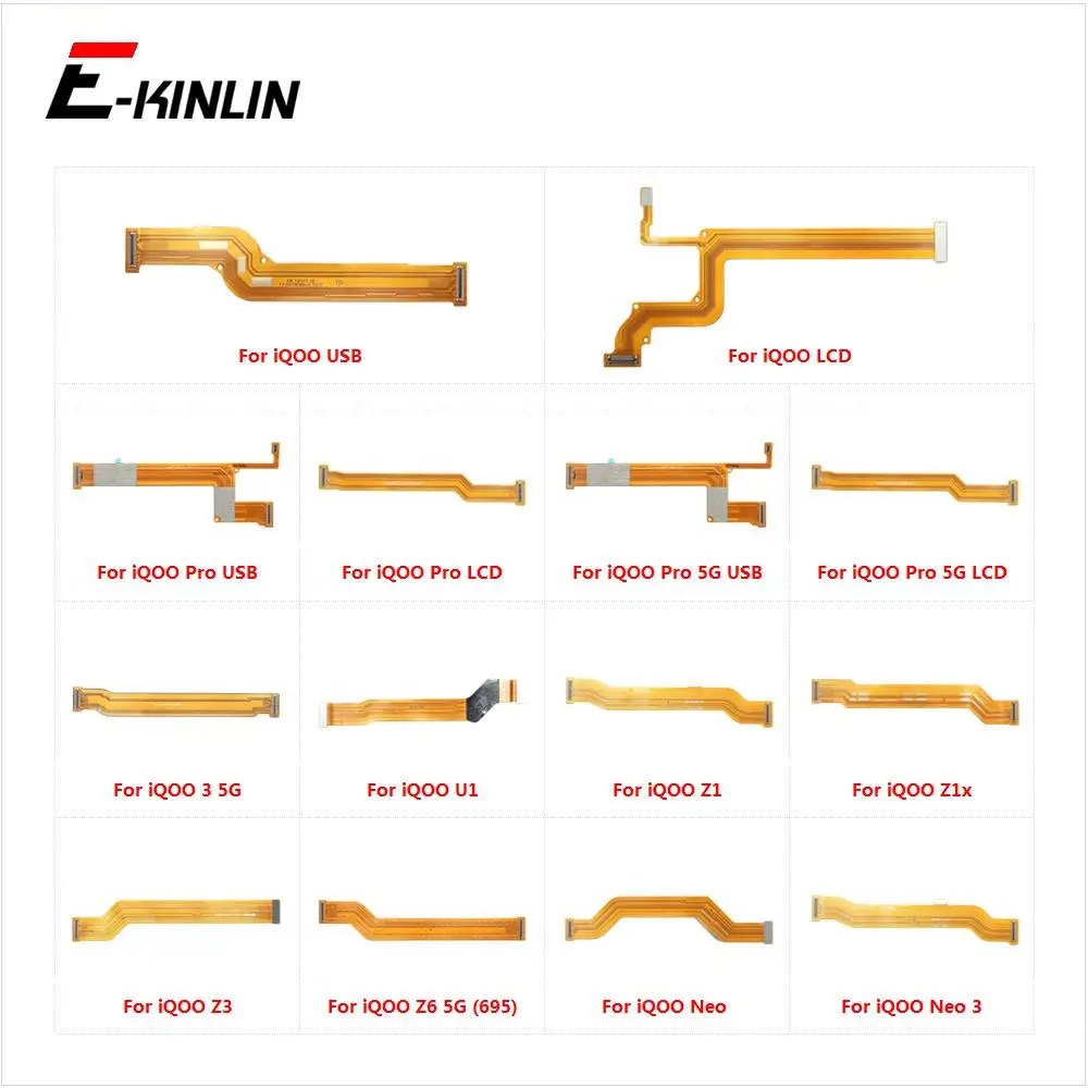 Mainboard Motherboard LCD Connector Flex Cable For Vivo iQOO U1 Z1 Z1x Z3 Z6 Pro Neo 3 5G Parts