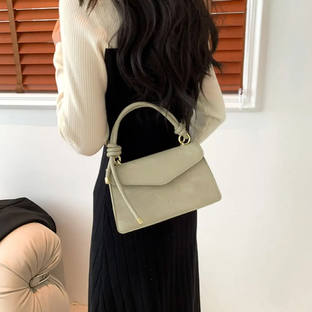 Shoulder Bag Smudging Square Bag Purse Solid Color Simple Crossbody Bag Large Capacity Korean Style PU Handbag Streetwear