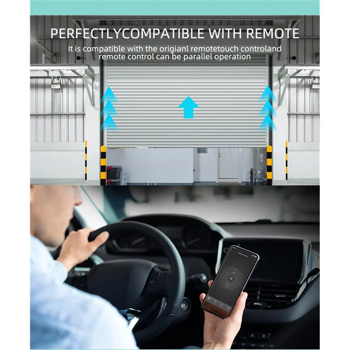 A64I Mini Tuya WiFi Smart Garage Door Controller Universal Electric Door Wireless Switch Assembly APP/Voice Remote Control