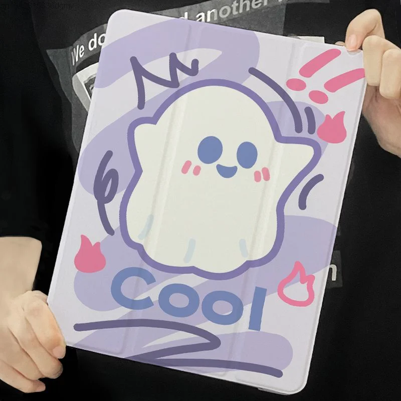 Cute Ghost New Print Tablet Computer Case Ipad 10th Generation Mini6 Air 5 4 3 Protective Cover Kawaii Ipad Pro 2022 11 12.9 Y2k