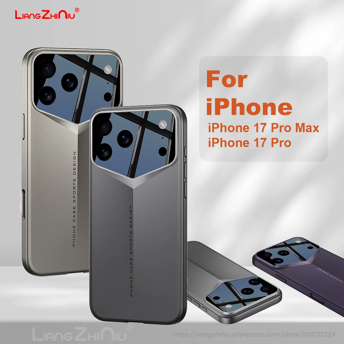 

Чехол для телефона Iphone 17 Pro Max/Iphone 17 Pro, ультралегкий тонкий защитный чехол от отпечатков пальцев, 360, полное покрытие, твердый чехол для ПК