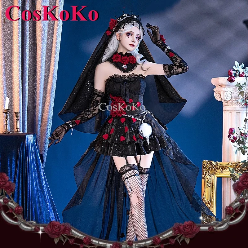 CosKoKo Psychologist/Ada Messmer Cosplay Game Identity V Costume Eternal Night Sweet Dress Halloween Party Role Play Clothing