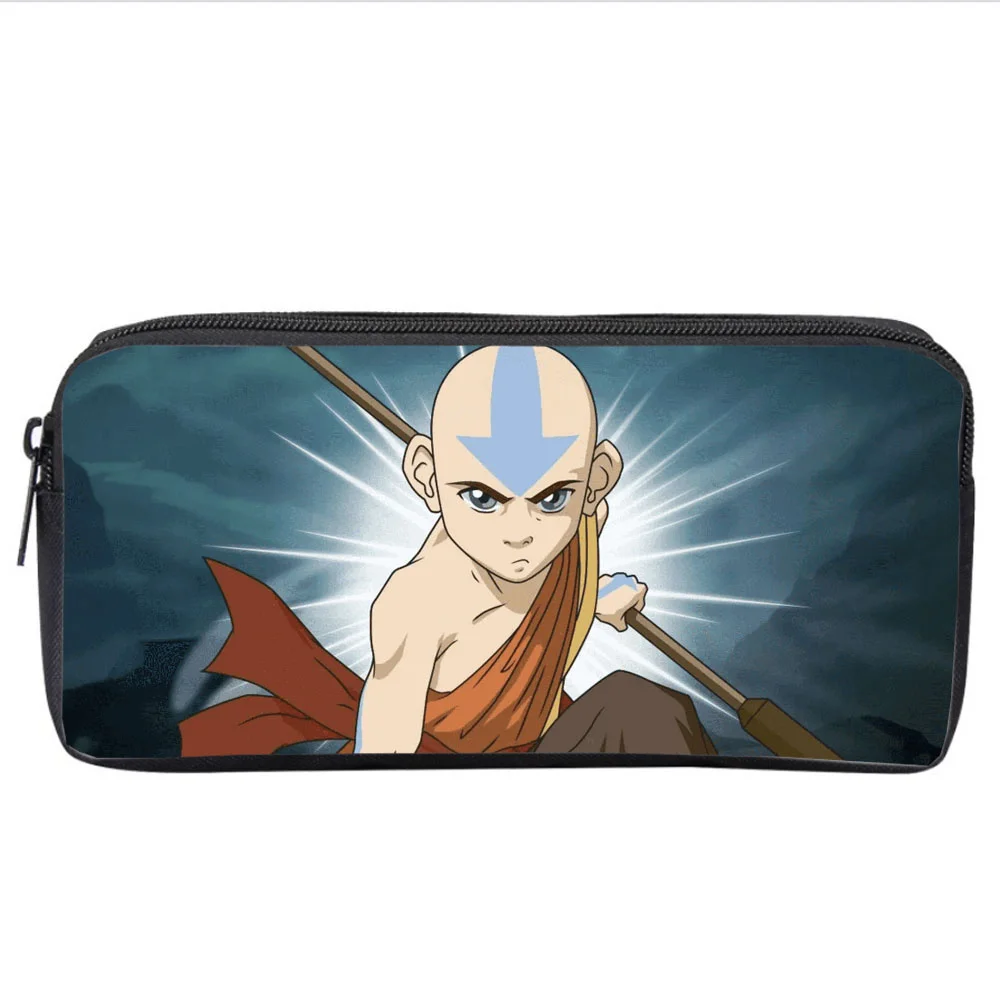 Anime Game Avatar Student Pencil Case Kids Cartoon Pencil Bag Teenager Zipper Handbag Women Girls Makeup Bag