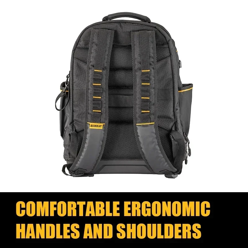 DEWALT-mochilas de herramientas de mano eléctricas, accesorios de almacenamiento, Serie PRO, DWST60102-1, IP54, 1680D