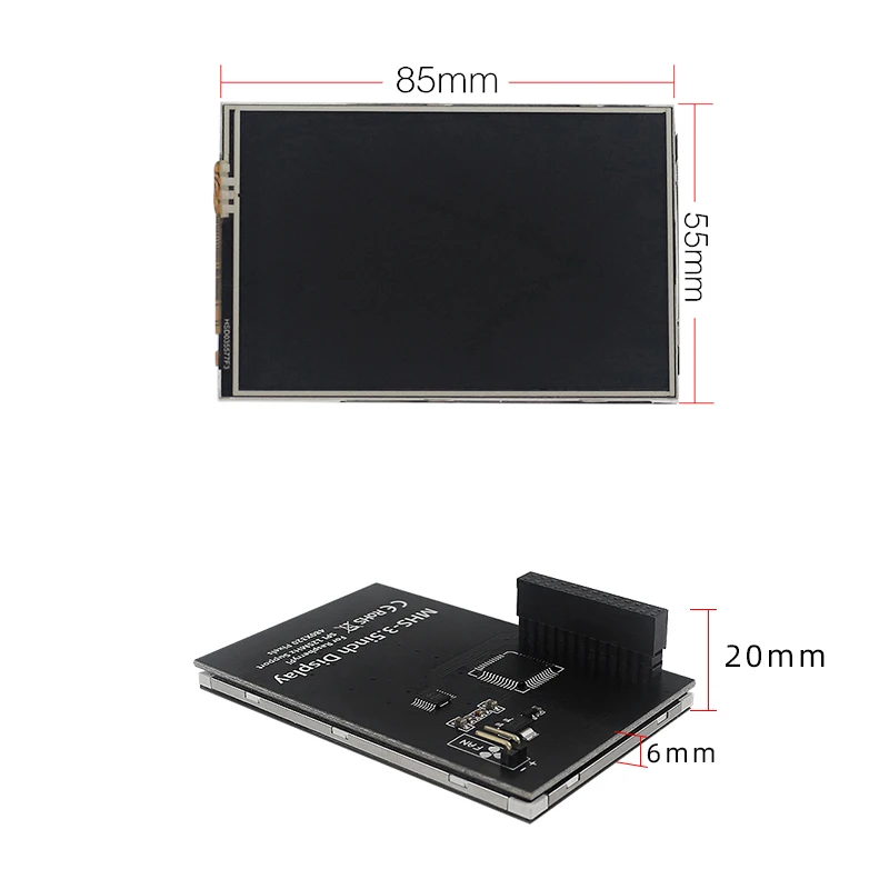 3.5 Inch Touch Screen 50Hz FPS 480*320 LCD Display + Case + PWN Fan Active Cooler for Raspberry Pi 5 Pi5