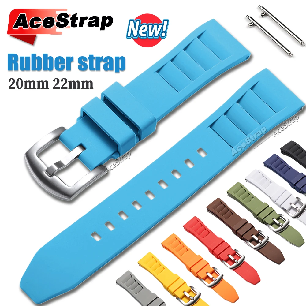 New Rubber Watch Band 20mm 22mm Universal Quick Release for Seiko Bracelet for Rolex Watch Strap for Omega Wristband for Swatch