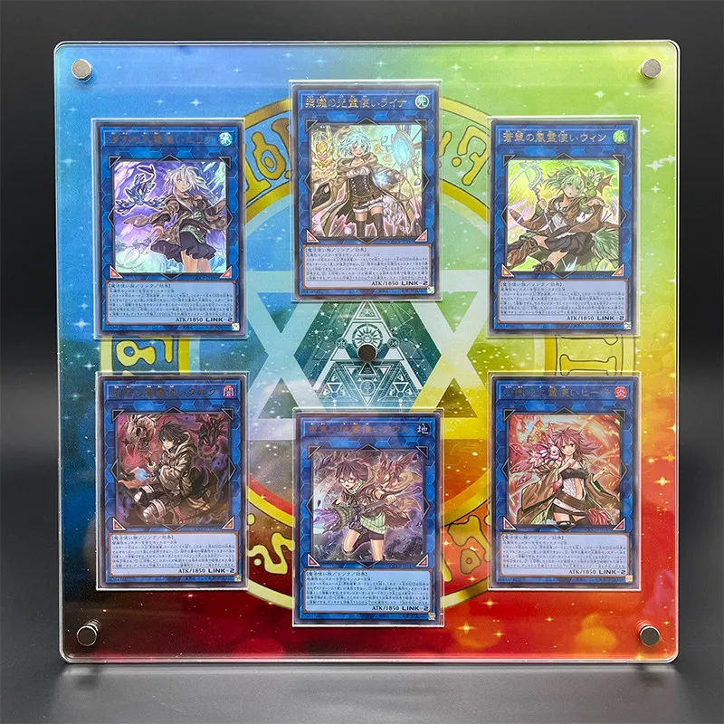 Diy Self Made Yu-Gi-Oh! Ash Blossom Snow Rabbit Acrylic Stuck Brick Wynn The Wind Charmer Card Display Stand Card Not Included