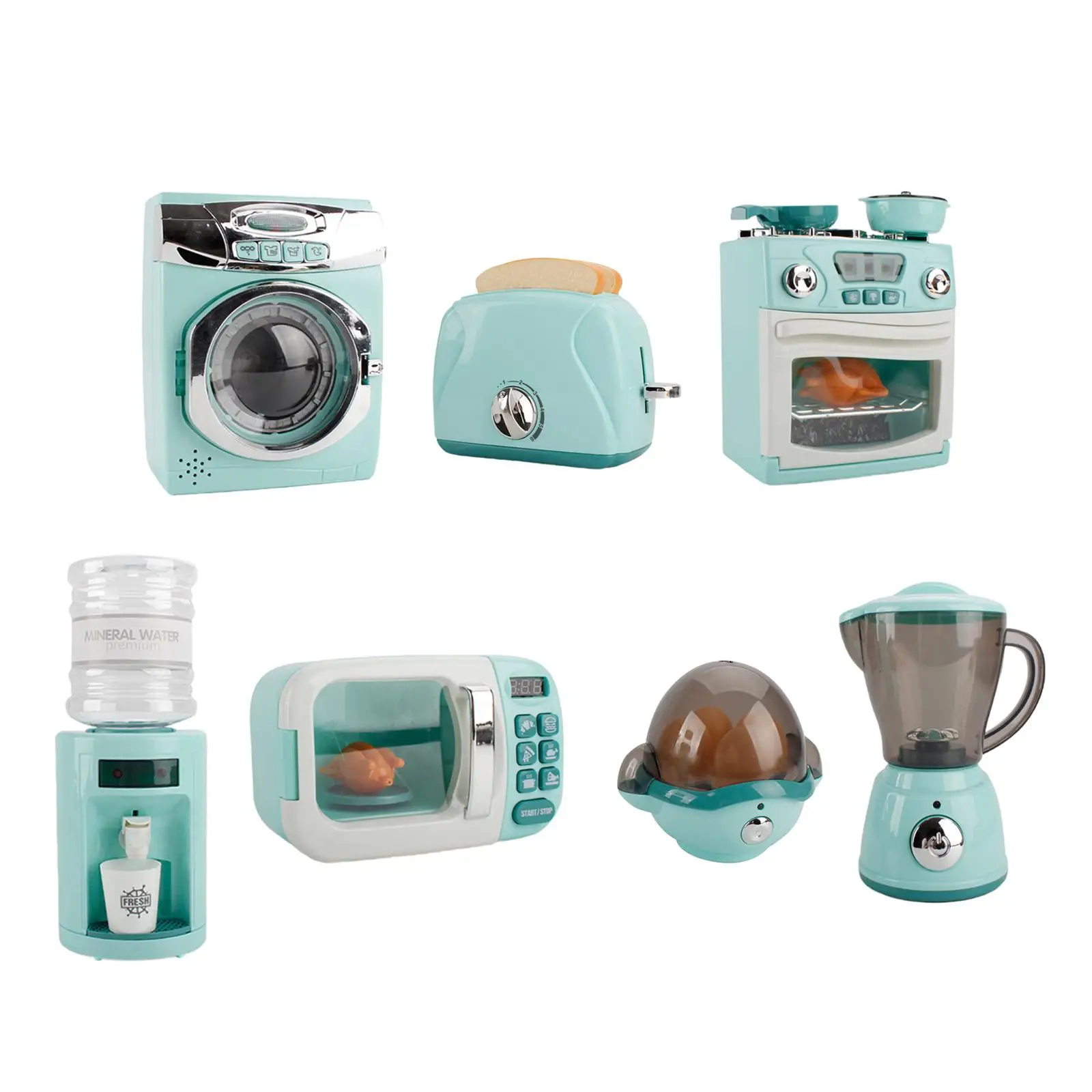 

Simulation Interactive Cooking Set Mini Kitchen House Toy for Pretend Play Boys