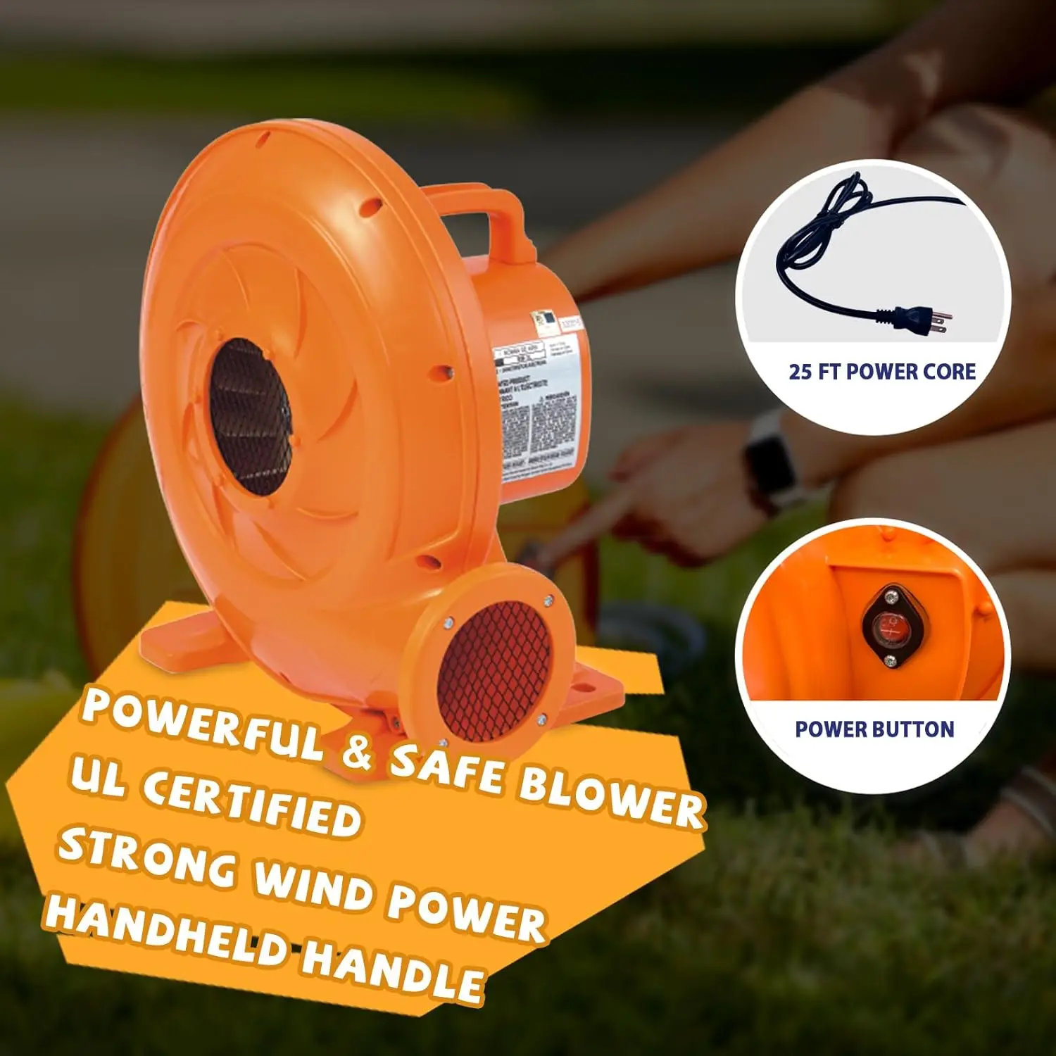 바운스 하우스 - 실내 및 실외용 송풍기가 있는 풍선 바운스 하우스 - 슬라이드가 있는 점핑 바운시 캐슬 - 견고한 바느질 및 확장형