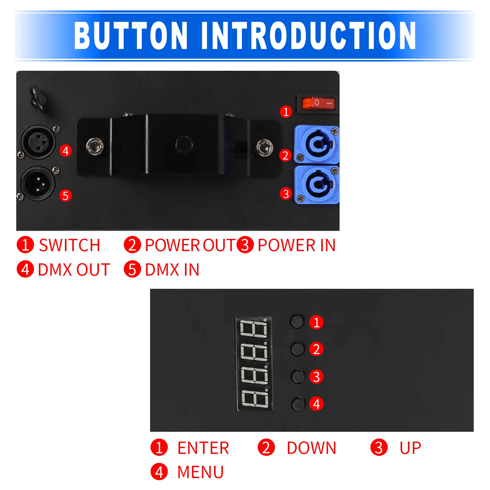 Imagem -05 - Down Lifting Altura Bola Luz Dmx512 Conectar Efeito de Palco Bola Mágica Cinética Pendurado Levantamento Led Luz para dj Disco 3d up