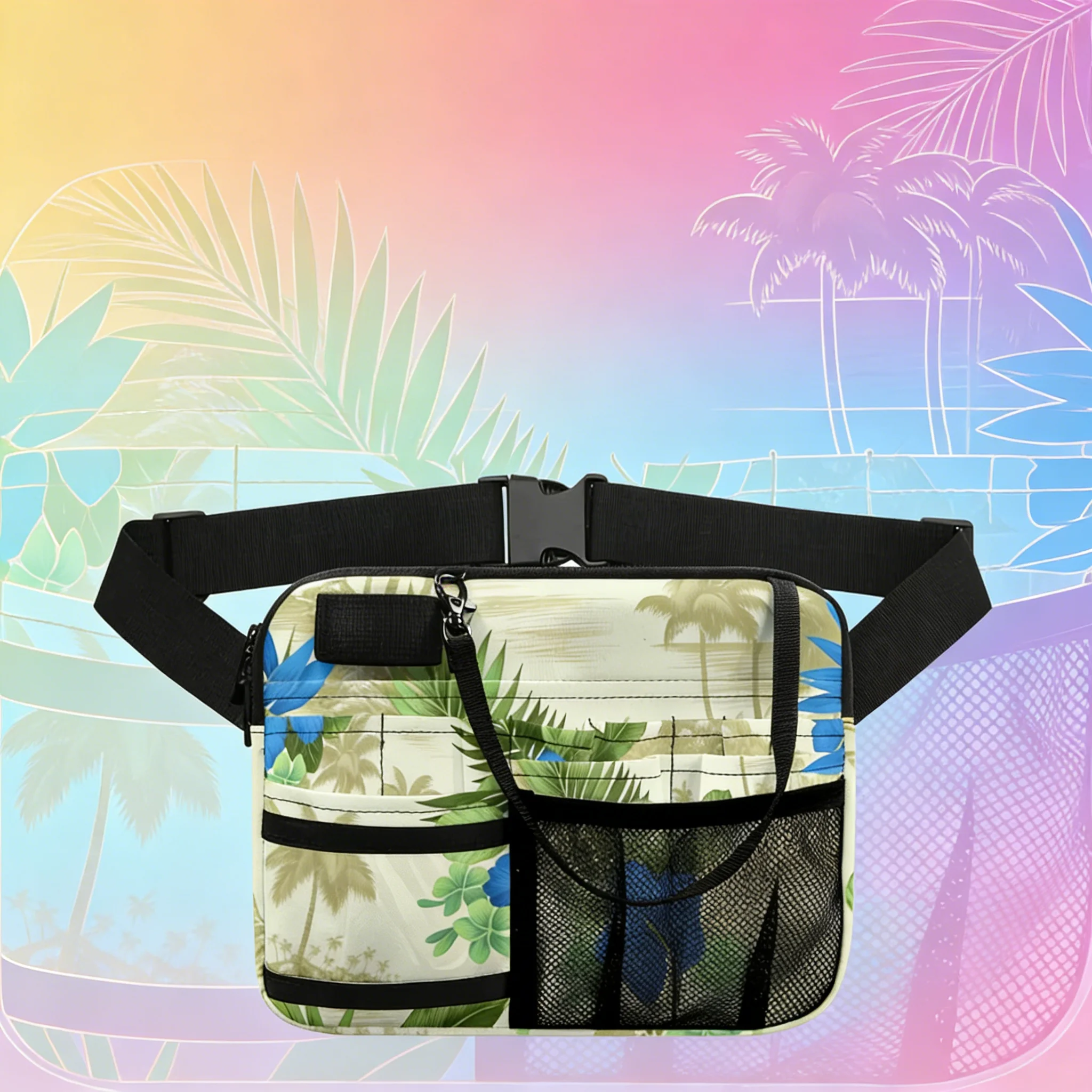 

Подарок в знак благодарности: Радужная поясная сумка-органайзер для медсестер и врачей