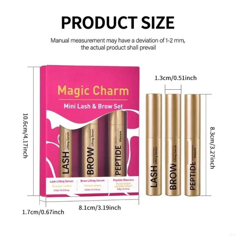 28TA Eyelash Enhancing Serums Brow Growth Serums with Mascara Set Mini Lash & Brow Set