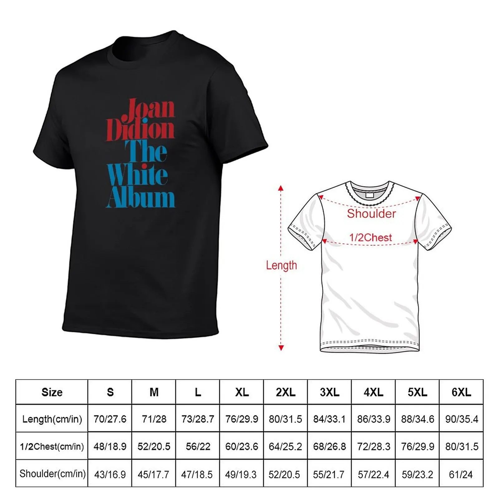 Joan Didion-Het Witte Album T-Shirt Sneldrogende Douane Heren Grafische T-Shirts