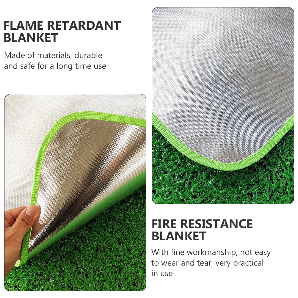 

1Pcs Heat Resistance Fireproof Mat Outdoor Bbq Insulation Pad Durable Fire Resistance Blanket Camping Grill Mat