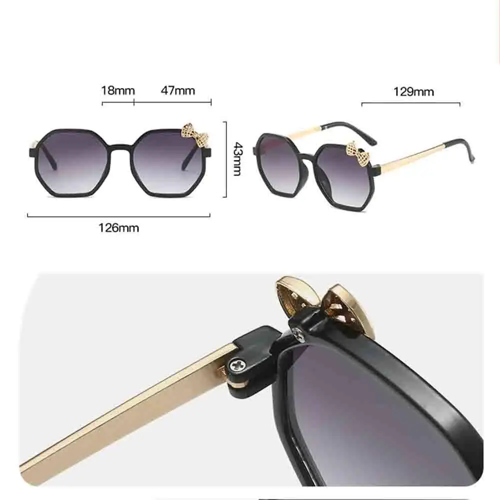 AliExpress NONE Metal Bow Sunglasses Sunscreen Kids Fashion Sunglasses Uv400 Sunglasses Gradient For Cycling Party Travel