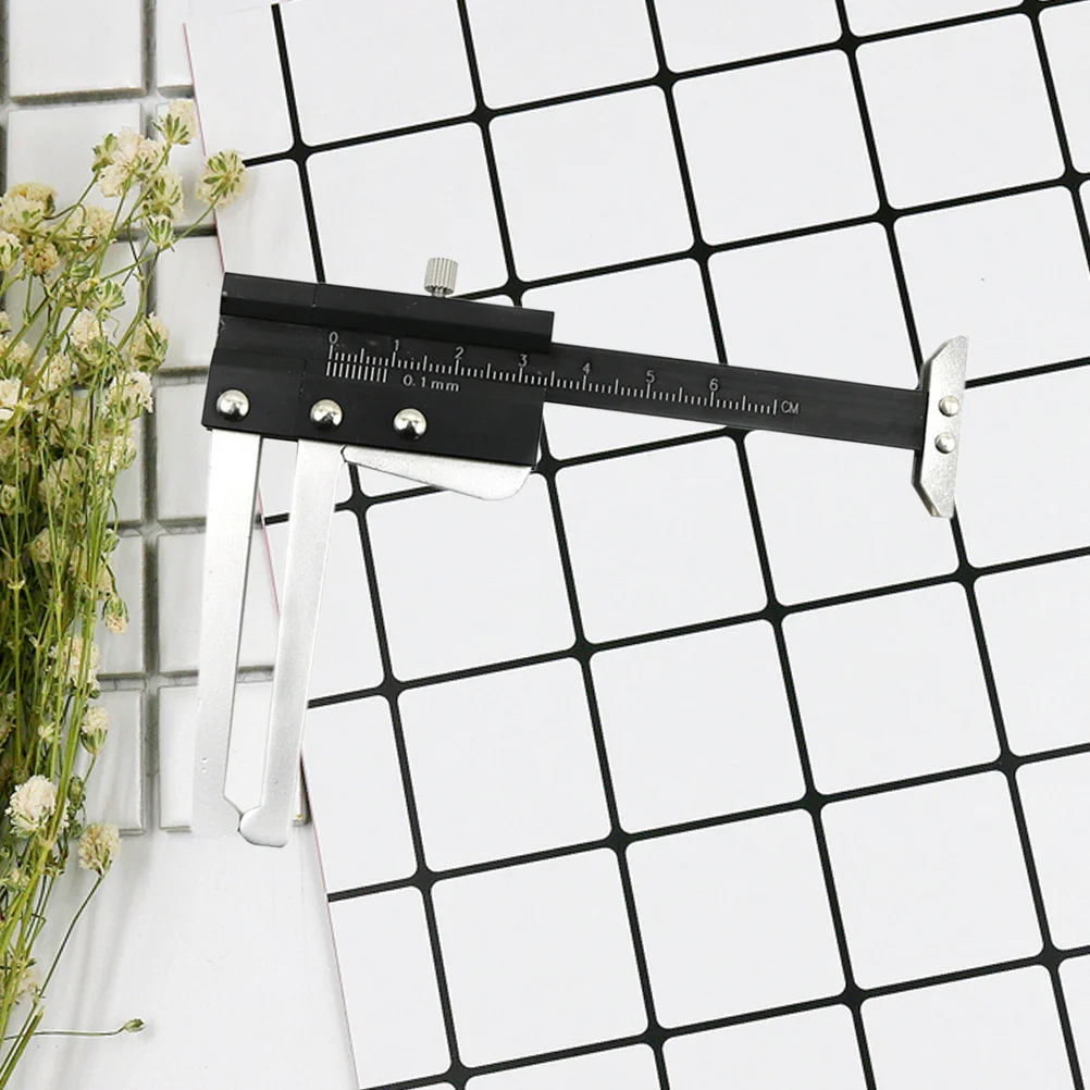 

Инструмент для измерения тормозных дисков, 1 шт., из сплава, для измерения толщины тормозных колодок, профессиональная линейка для автосервиса