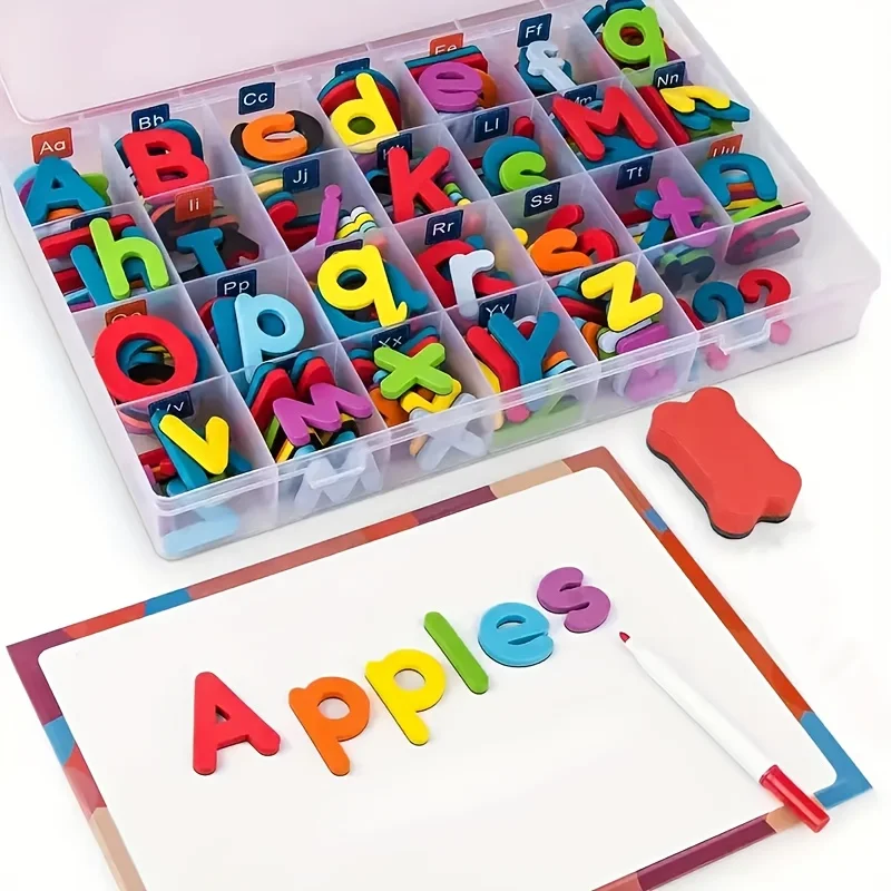 208pcs Magnetic Letter Spelling Set Teaching Tool, Helpful for Teaching and Intellectual Development, Improving Language Skills