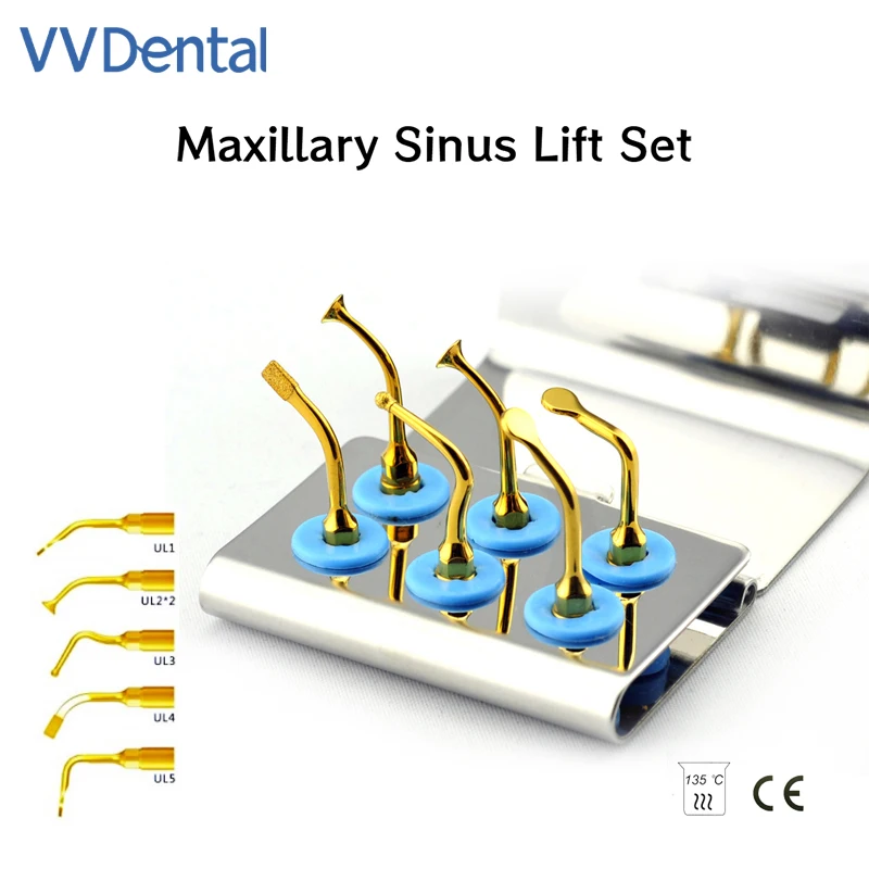 Maxillary Sinus Lift Set Suitable for MECTRON/NSK/WOODPECKER Tissue Mucosa Separation Bone Incision Working Tip WSSLK